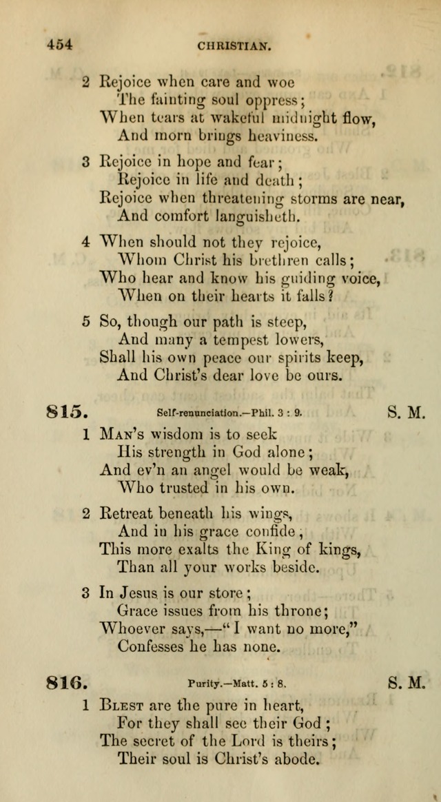 Songs for the Sanctuary; or, Psalms and Hymns for Christian Worship (Words only) page 454