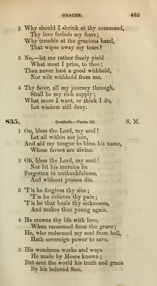 Songs for the Sanctuary; or, Psalms and Hymns for Christian Worship (Words only) page 465