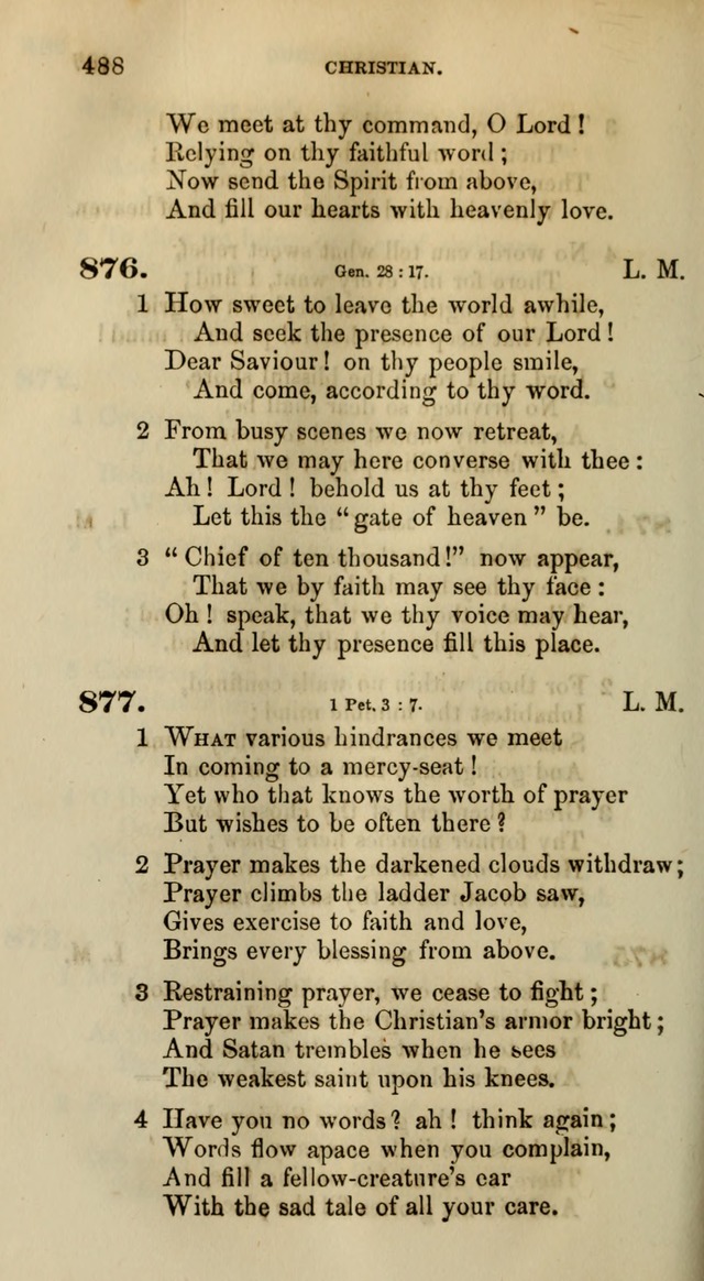 Songs for the Sanctuary; or, Psalms and Hymns for Christian Worship (Words only) page 488