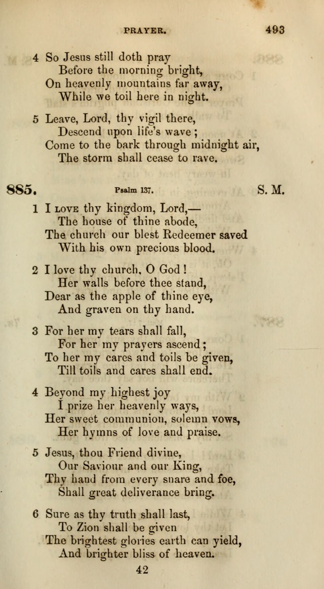 Songs for the Sanctuary; or, Psalms and Hymns for Christian Worship (Words only) page 493