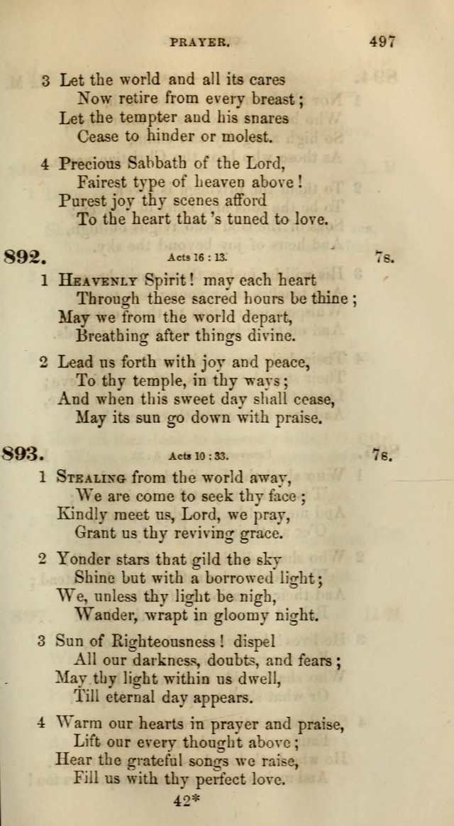 Songs for the Sanctuary; or, Psalms and Hymns for Christian Worship (Words only) page 497