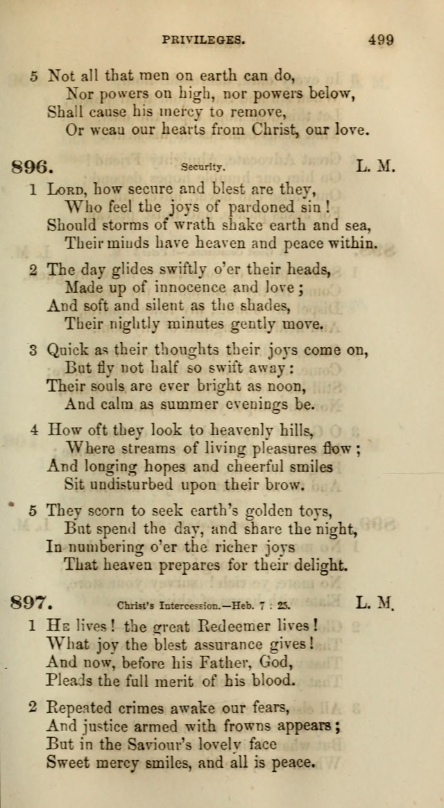 Songs for the Sanctuary; or, Psalms and Hymns for Christian Worship (Words only) page 499