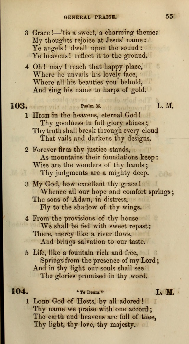 Songs for the Sanctuary; or, Psalms and Hymns for Christian Worship (Words only) page 55