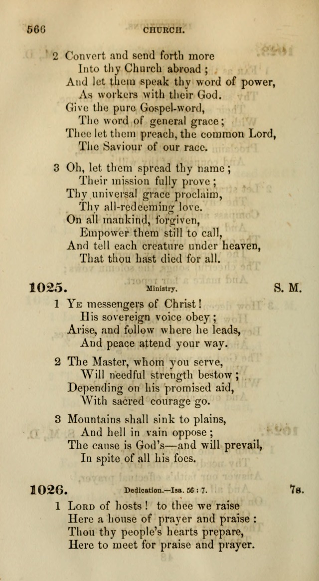 Songs for the Sanctuary; or, Psalms and Hymns for Christian Worship (Words only) page 566