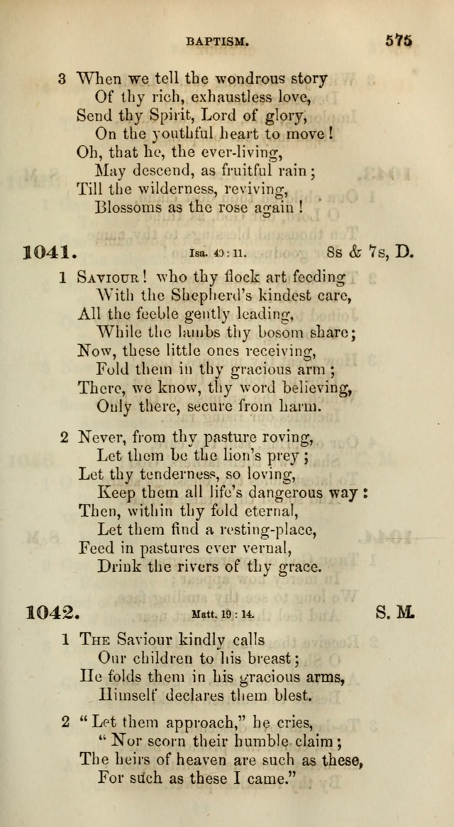 Songs for the Sanctuary; or, Psalms and Hymns for Christian Worship (Words only) page 575