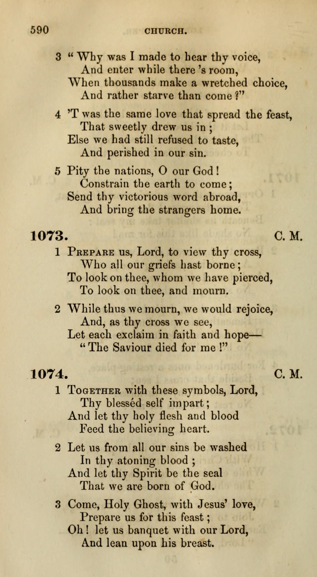 Songs for the Sanctuary; or, Psalms and Hymns for Christian Worship (Words only) page 590