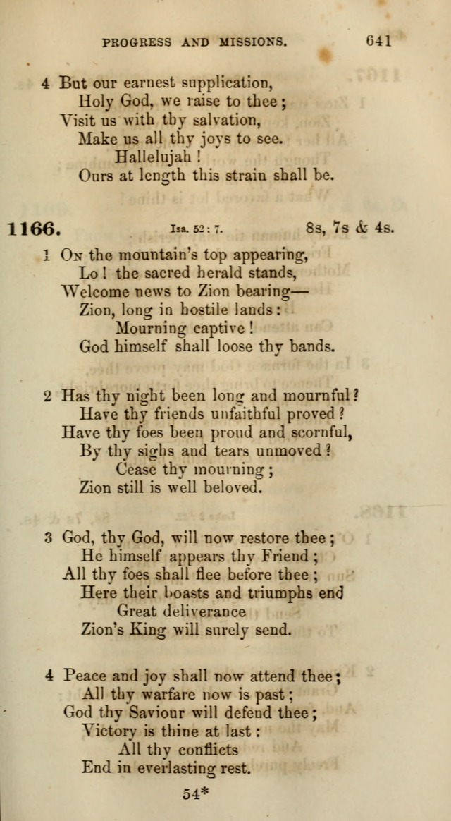 Songs for the Sanctuary; or, Psalms and Hymns for Christian Worship (Words only) page 641
