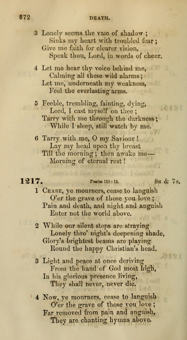 Songs for the Sanctuary; or, Psalms and Hymns for Christian Worship (Words only) page 672