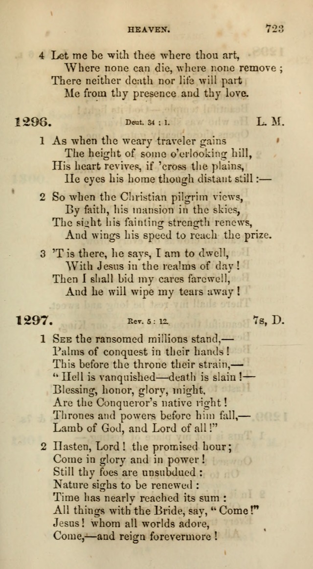 Songs for the Sanctuary; or, Psalms and Hymns for Christian Worship (Words only) page 723