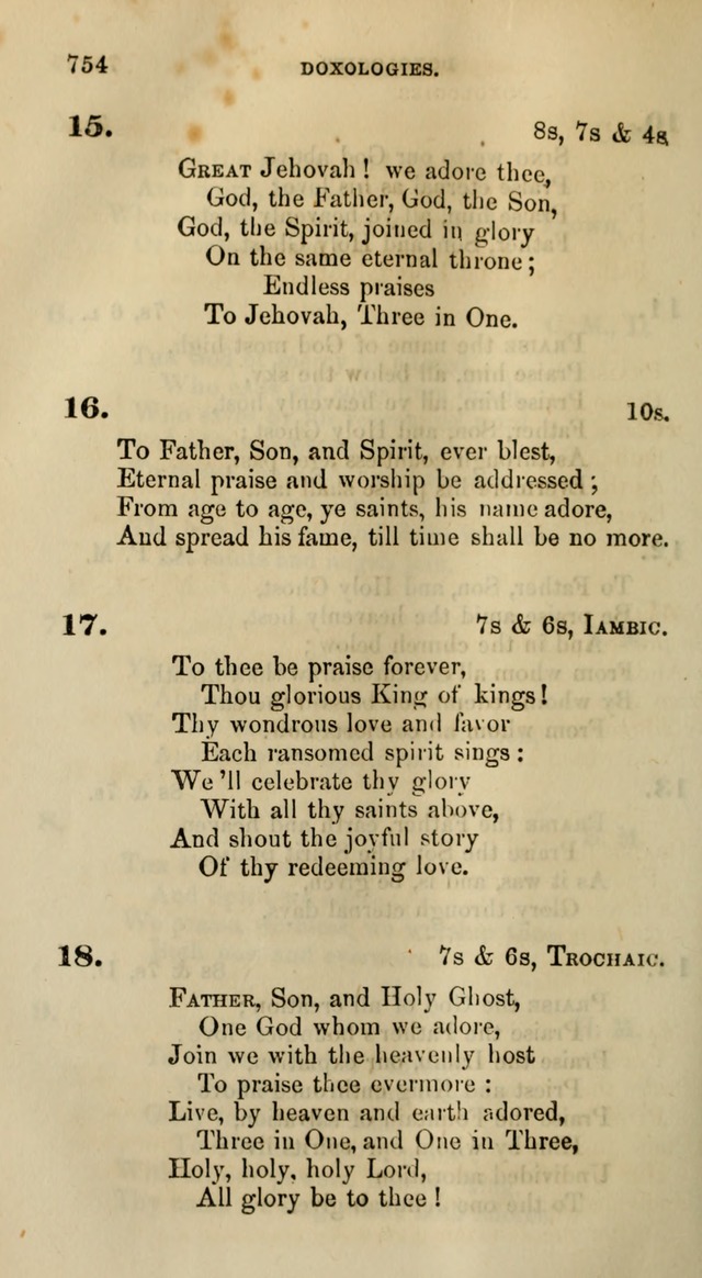 Songs for the Sanctuary; or, Psalms and Hymns for Christian Worship (Words only) page 752