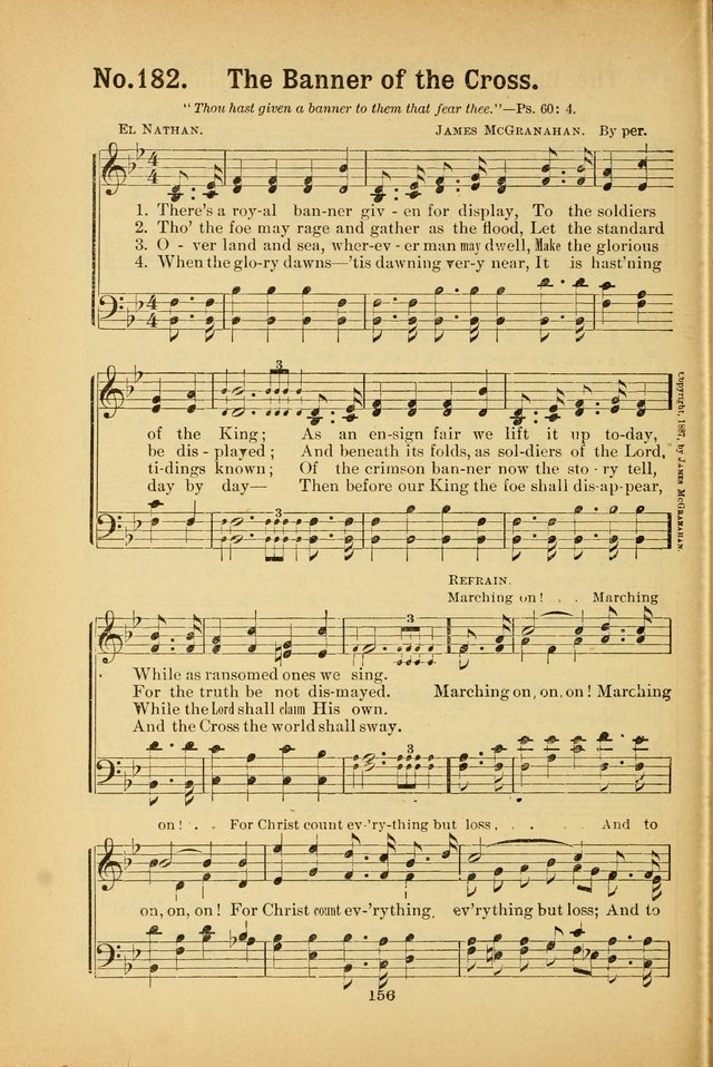 Select Gems: a choice collection of popular hymns and music for use in prayer meetings, the home and Sunday schools page 156