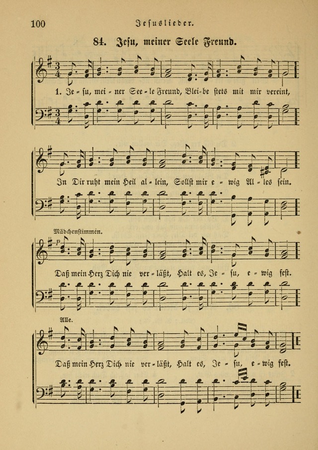Sonntagsschul-Gesangbuch der Reformirten Kirche in den Vereinigten Staaten page 100