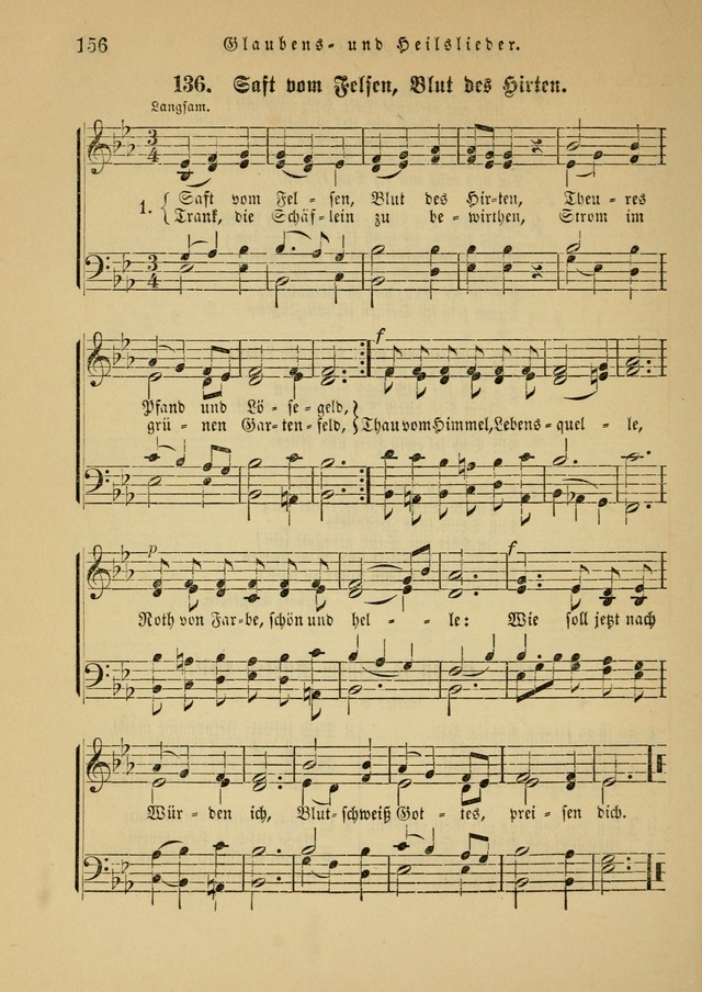 Sonntagsschul-Gesangbuch der Reformirten Kirche in den Vereinigten Staaten page 156