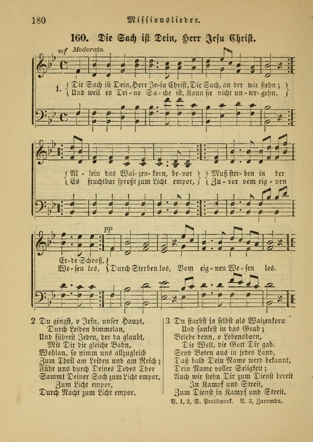 Sonntagsschul-Gesangbuch der Reformirten Kirche in den Vereinigten Staaten page 180