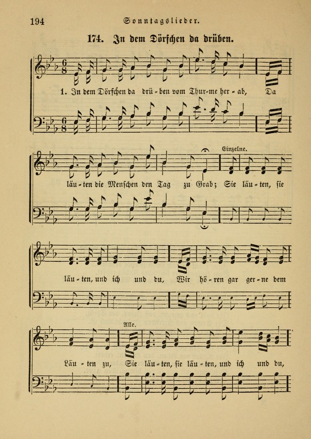 Sonntagsschul-Gesangbuch der Reformirten Kirche in den Vereinigten Staaten page 194