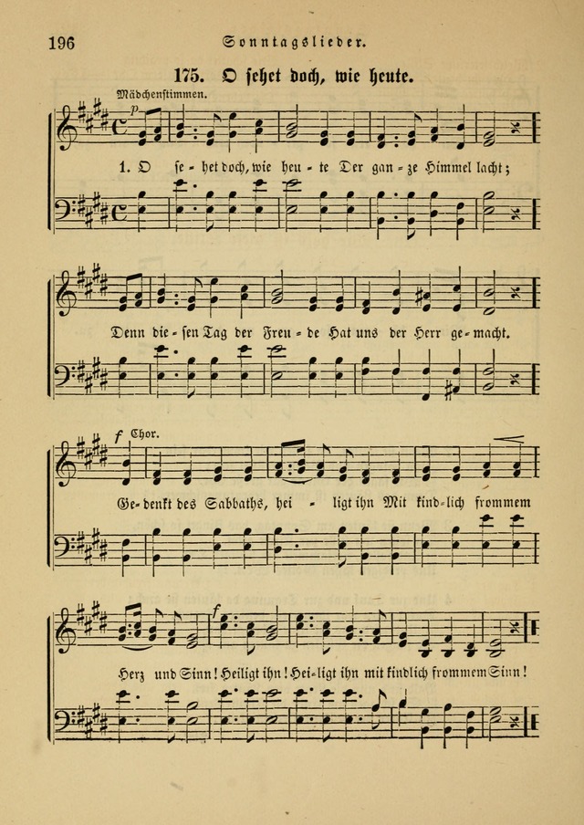 Sonntagsschul-Gesangbuch der Reformirten Kirche in den Vereinigten Staaten page 196
