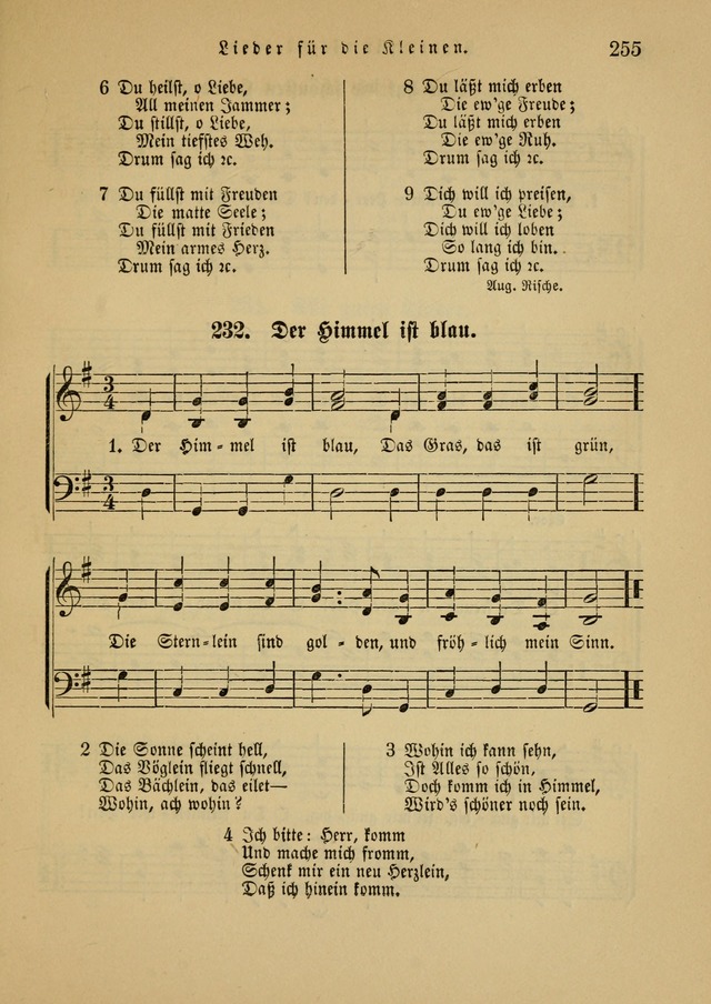 Sonntagsschul-Gesangbuch der Reformirten Kirche in den Vereinigten Staaten page 255