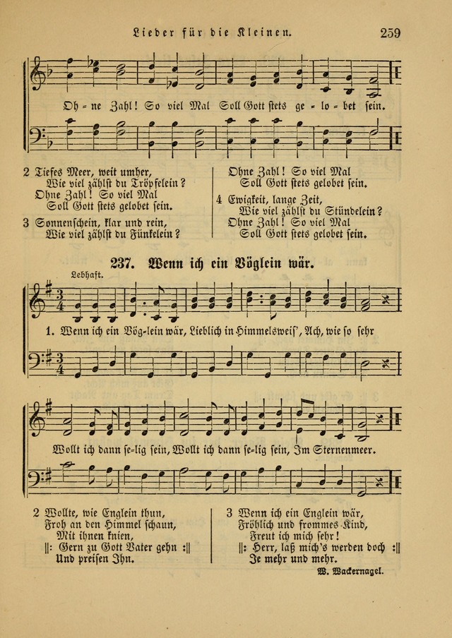 Sonntagsschul-Gesangbuch der Reformirten Kirche in den Vereinigten Staaten page 259