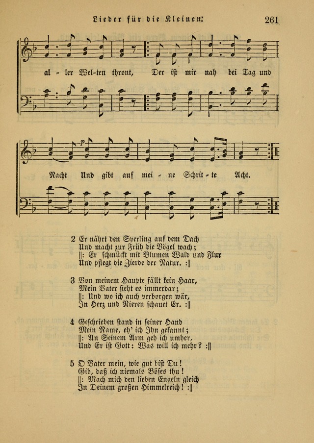 Sonntagsschul-Gesangbuch der Reformirten Kirche in den Vereinigten Staaten page 261
