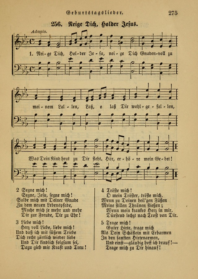Sonntagsschul-Gesangbuch der Reformirten Kirche in den Vereinigten Staaten page 275