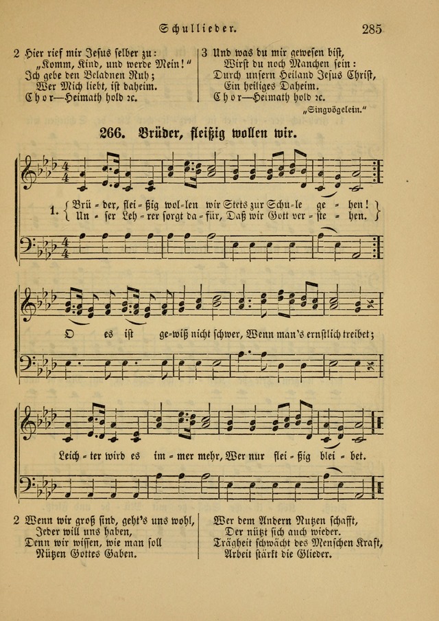 Sonntagsschul-Gesangbuch der Reformirten Kirche in den Vereinigten Staaten page 285