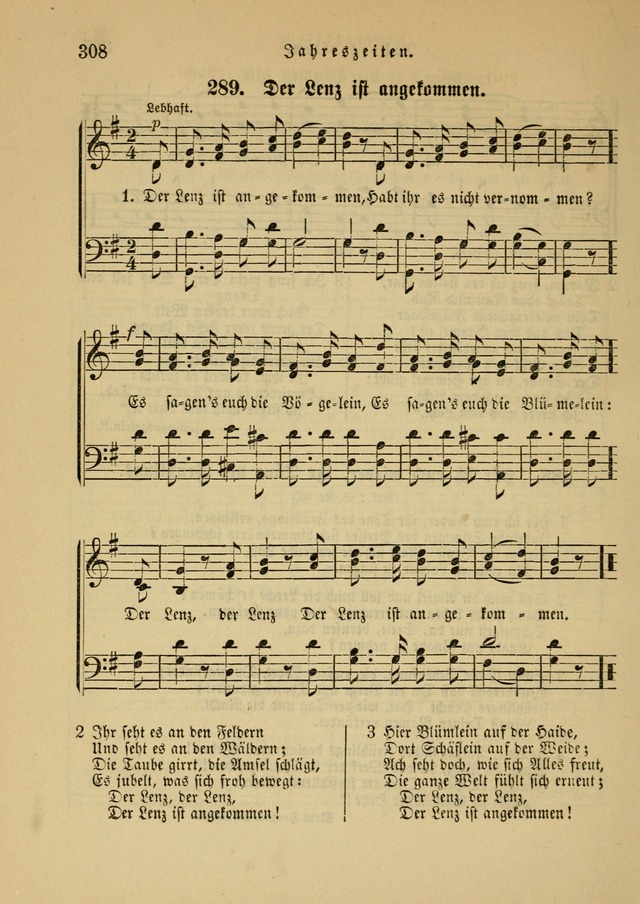 Sonntagsschul-Gesangbuch der Reformirten Kirche in den Vereinigten Staaten page 308