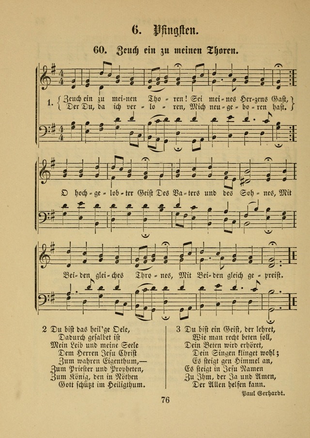 Sonntagsschul-Gesangbuch der Reformirten Kirche in den Vereinigten Staaten page 76