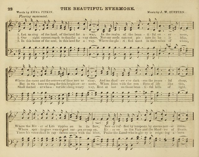 Song Garland; or, Singing for Jesus: a new collection of Music and Hymns prepared expressly for Sabbath Schools page 22