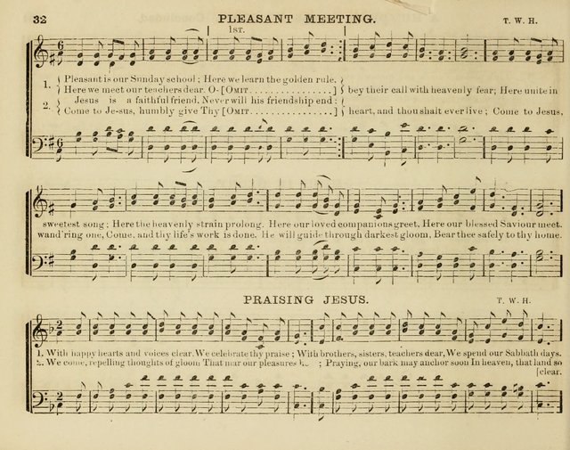 Song Garland; or, Singing for Jesus: a new collection of Music and Hymns prepared expressly for Sabbath Schools page 32