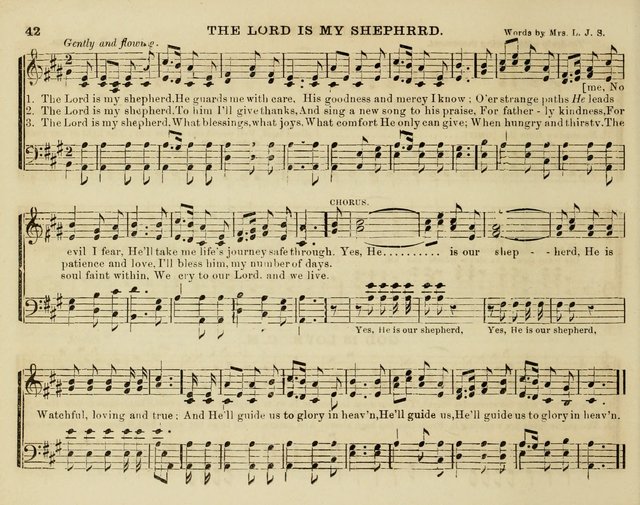 Song Garland; or, Singing for Jesus: a new collection of Music and Hymns prepared expressly for Sabbath Schools page 42