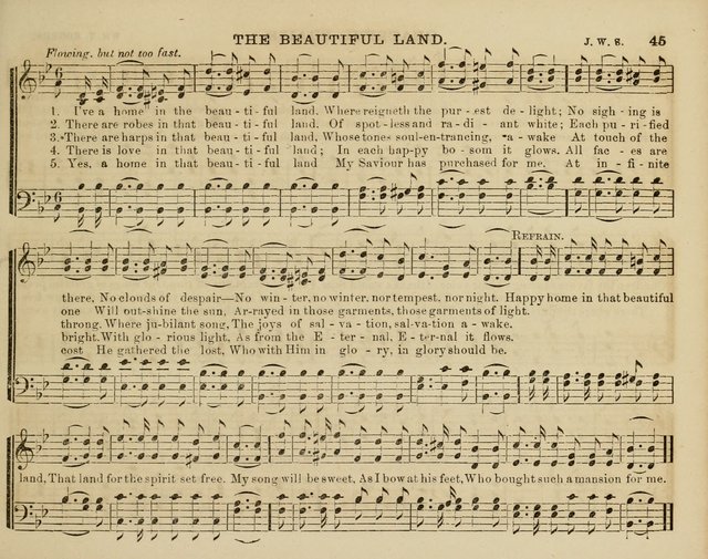Song Garland; or, Singing for Jesus: a new collection of Music and Hymns prepared expressly for Sabbath Schools page 45