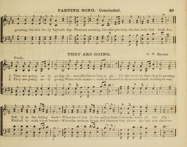 Song Garland; or, Singing for Jesus: a new collection of Music and Hymns prepared expressly for Sabbath Schools page 49