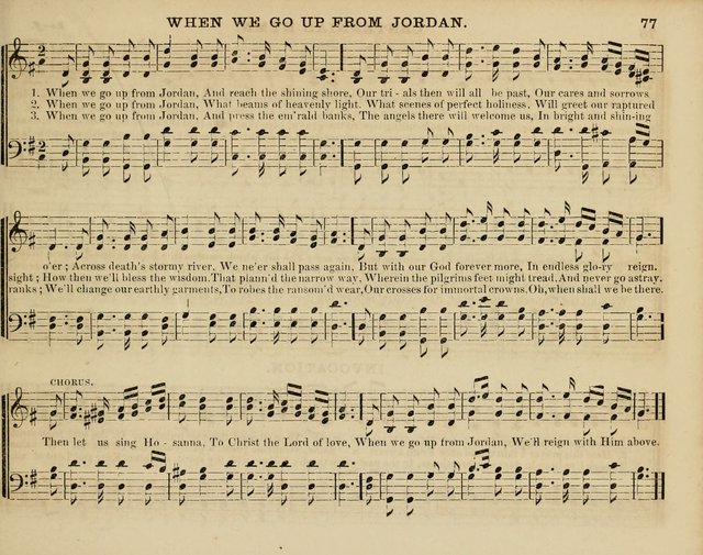 Song Garland; or, Singing for Jesus: a new collection of Music and Hymns prepared expressly for Sabbath Schools page 77