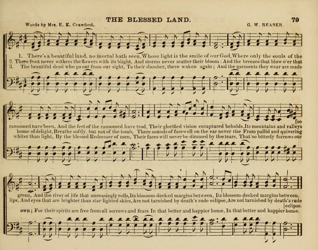 Song Garland; or, Singing for Jesus: a new collection of Music and Hymns prepared expressly for Sabbath Schools page 79
