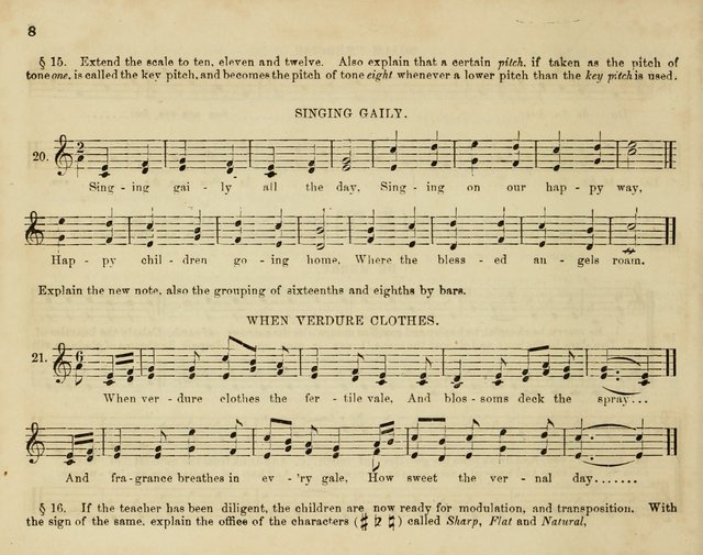 Song Garland; or, Singing for Jesus: a new collection of Music and Hymns prepared expressly for Sabbath Schools page 8