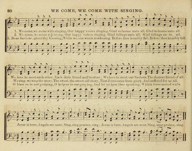 Song Garland; or, Singing for Jesus: a new collection of Music and Hymns prepared expressly for Sabbath Schools page 80