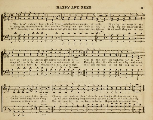Song Garland; or, Singing for Jesus: a new collection of Music and Hymns prepared expressly for Sabbath Schools page 9