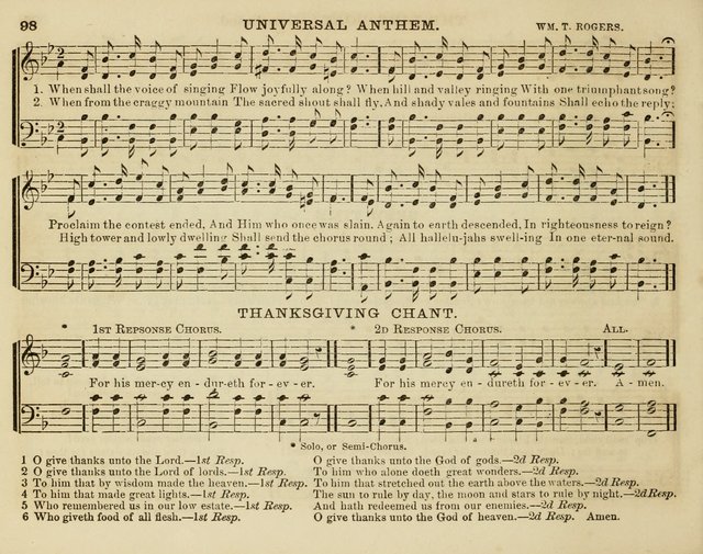 Song Garland; or, Singing for Jesus: a new collection of Music and Hymns prepared expressly for Sabbath Schools page 98