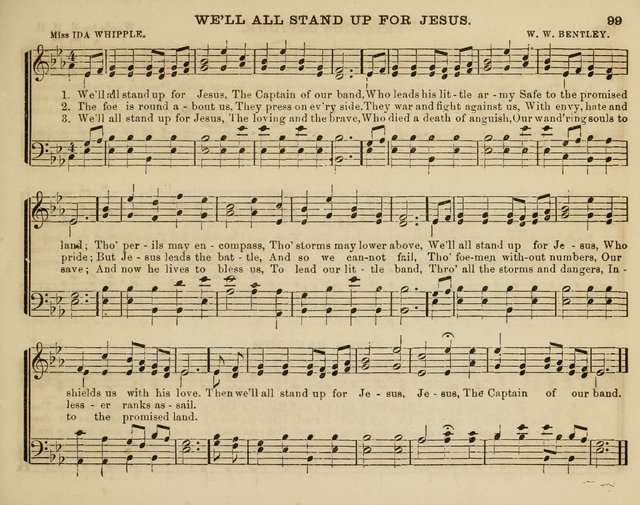 Song Garland; or, Singing for Jesus: a new collection of Music and Hymns prepared expressly for Sabbath Schools page 99