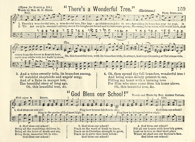 Songs of Gladness for the Sabbath School page 157