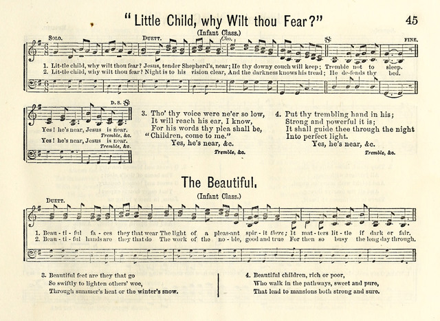 Songs of Gladness for the Sabbath School page 43