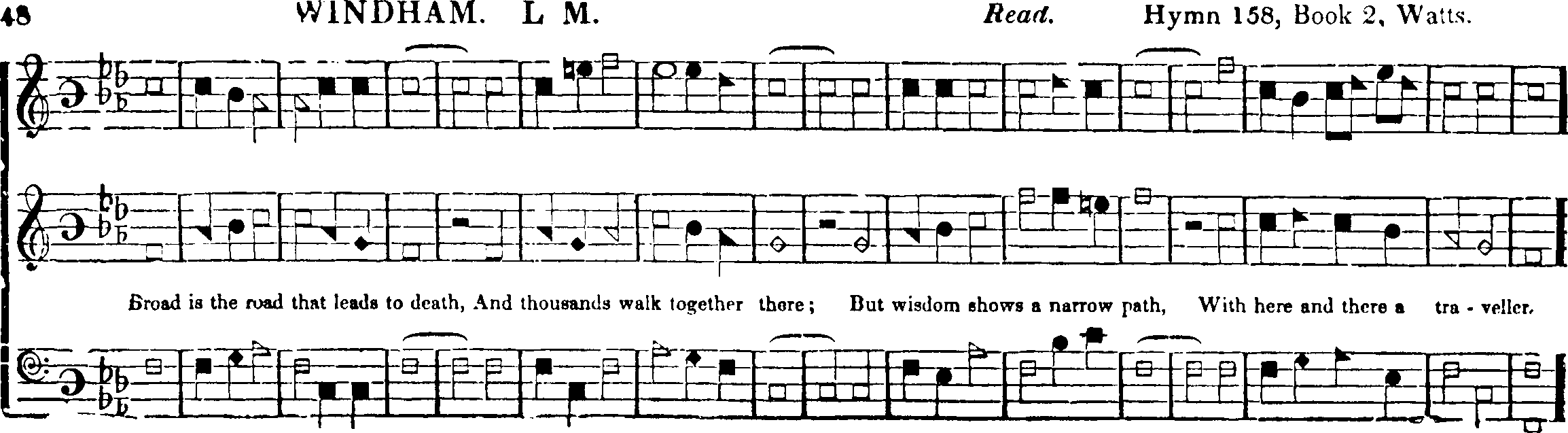 The Southern Harmony, and Musical Companion (New ed. thoroughly rev. and much enl.) page 142