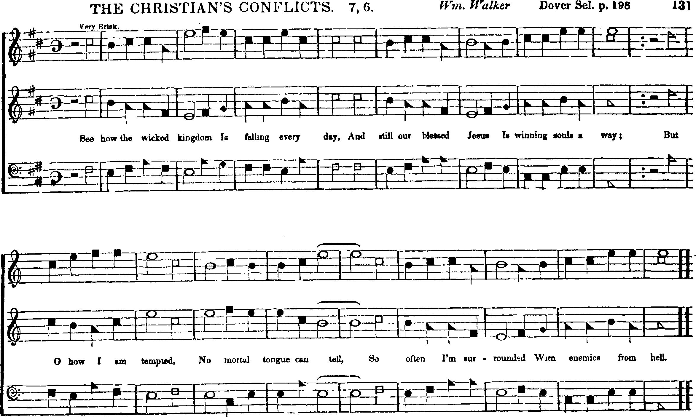 The Southern Harmony, and Musical Companion (New ed. thoroughly rev. and much enl.) page 326