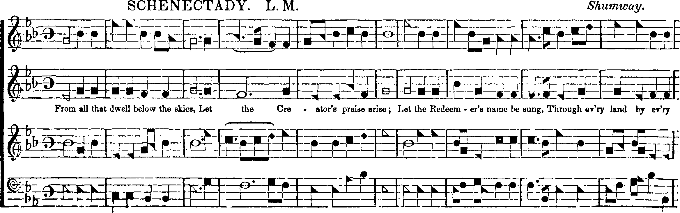 The Southern Harmony, and Musical Companion (New ed. thoroughly rev. and much enl.) page 434