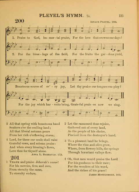 The School Hymnary: a collection of hymns and tunes and patriotic songs for use in public and private schools page 135