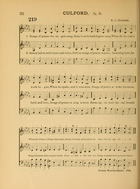 The School Hymnary: a collection of hymns and tunes and patriotic songs for use in public and private schools page 152
