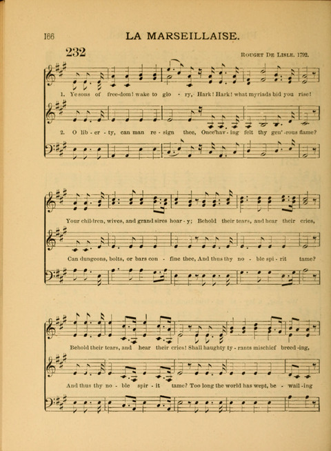 The School Hymnary: a collection of hymns and tunes and patriotic songs for use in public and private schools page 166