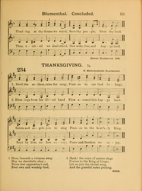 The School Hymnary: a collection of hymns and tunes and patriotic songs for use in public and private schools page 169