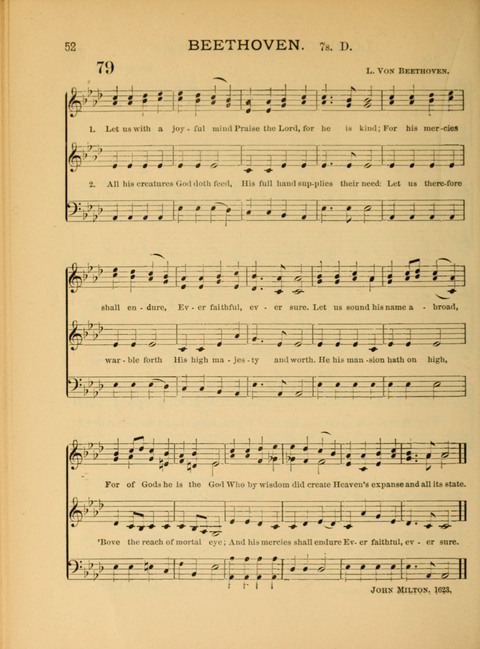 The School Hymnary: a collection of hymns and tunes and patriotic songs for use in public and private schools page 52