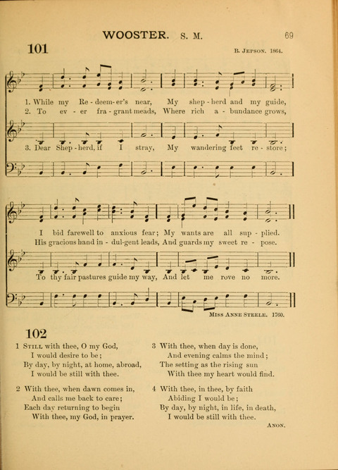 The School Hymnary: a collection of hymns and tunes and patriotic songs for use in public and private schools page 69